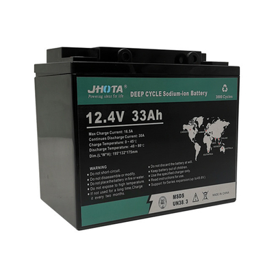 12.4V 33Ah Sodium Ion Battery Packs Overcharge Protection Plastic Casing